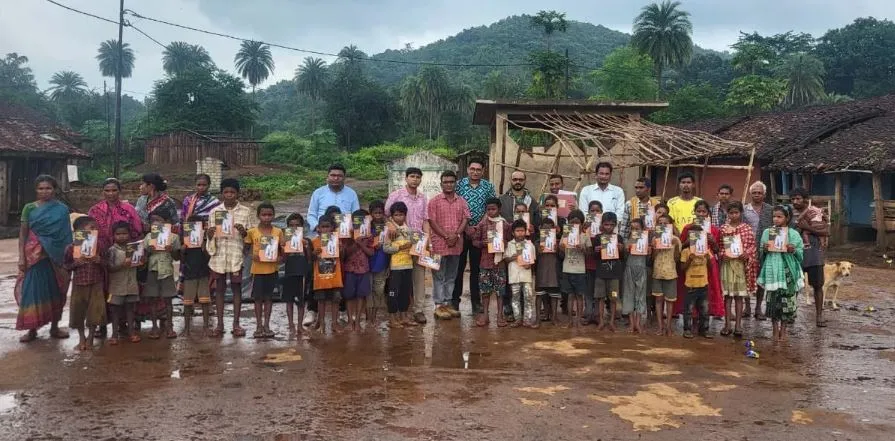 36 tribal children from the remote village of Karkamska under Bandhapari Panchayat in Lanjigarh block